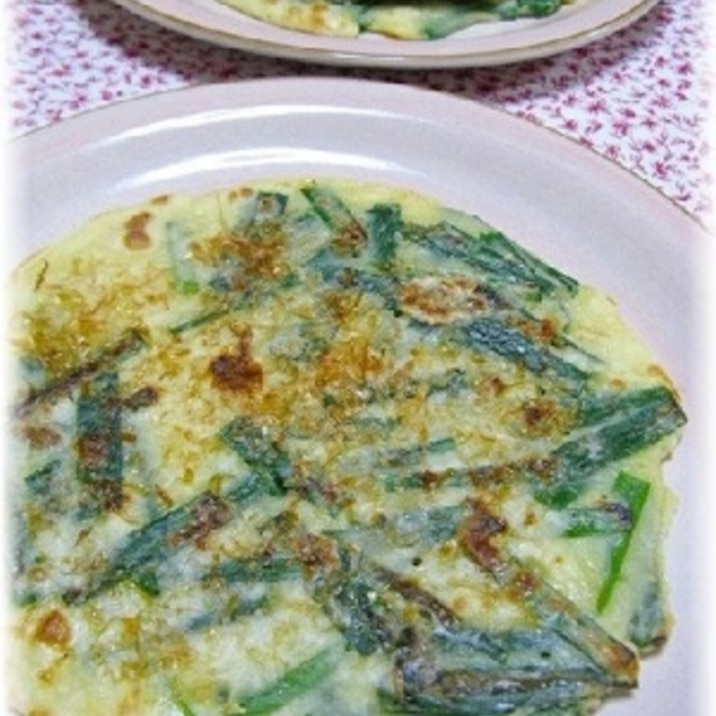 沖縄風お好み焼き!ニラがたっぷりヒラヤーチー